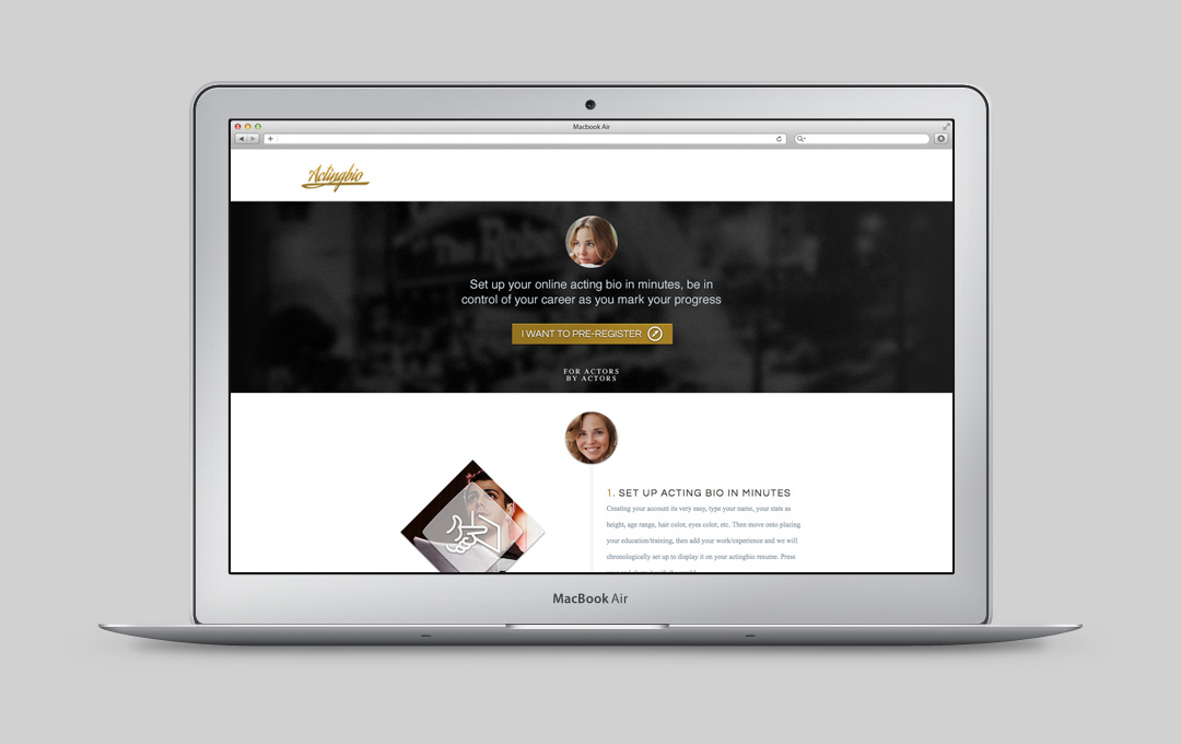 Acting Bio Website